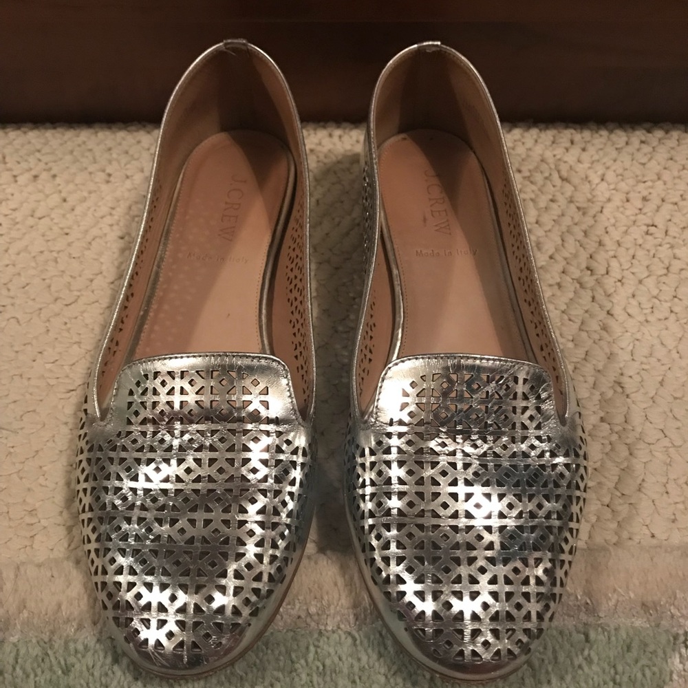 J.Crew Perforated Leather Flats